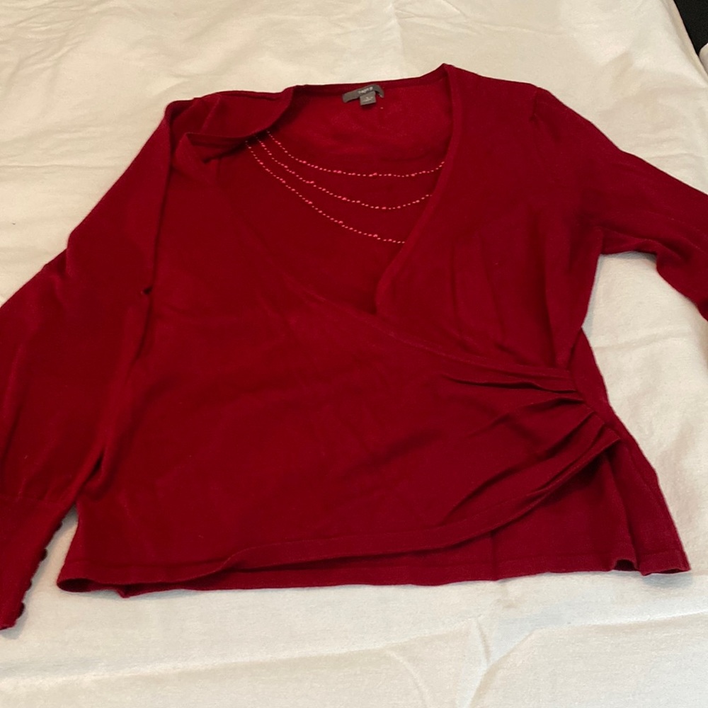 Women’s Red Sweater Top